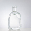 Irregular Angular Structure Faceted Edges Liquor Bottle