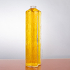 Irregular Wavy Lines Embossed 550ml Glass Liquor Bottle