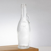 Bulbous Body Slim Neck Liquor Mead Bottle with Handle