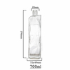  Irregular Geometric Patterns Rectangle Glass Liquor Bottle