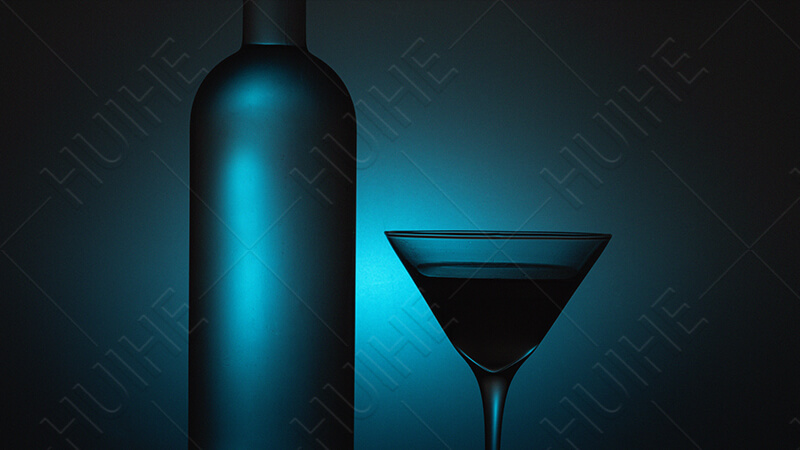 glass vodka bottle