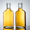 125ml Customed Wholesale Flat Glass Liquor Bottle with Screw Cap