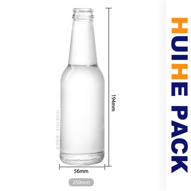 Γυάλινη φιάλη 250ml Flint Clear Carbonated Apple Cider με καπάκι κορώνας 26mm