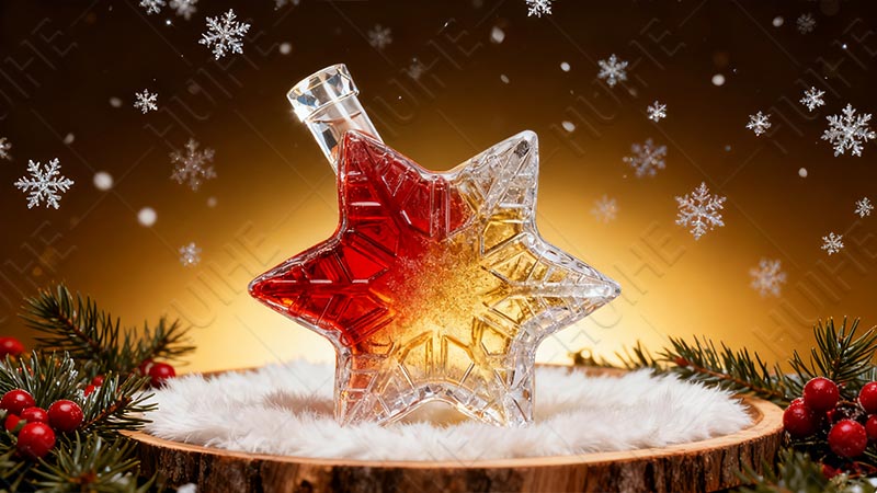 5 Types of Christmas Liquor Bottles - maple leaf shaped liquor bottle