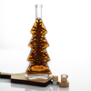 Custom 500ml Christmas Tree Shaped Glass Liqueur Bottle