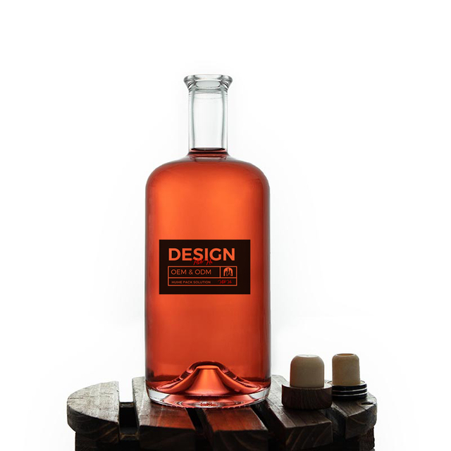 75cl py&ouml;re&auml; tyhj&auml; tequilalasipullo