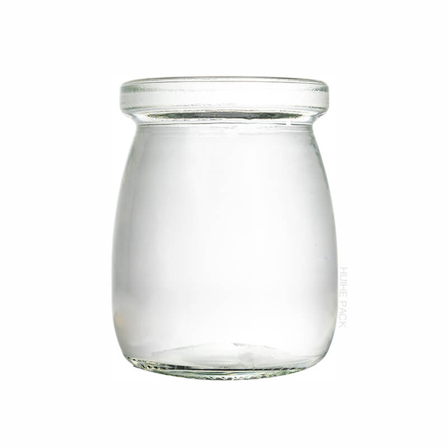 100ml Food-grade Glass Dairy Bottle for Yogurt Pudding