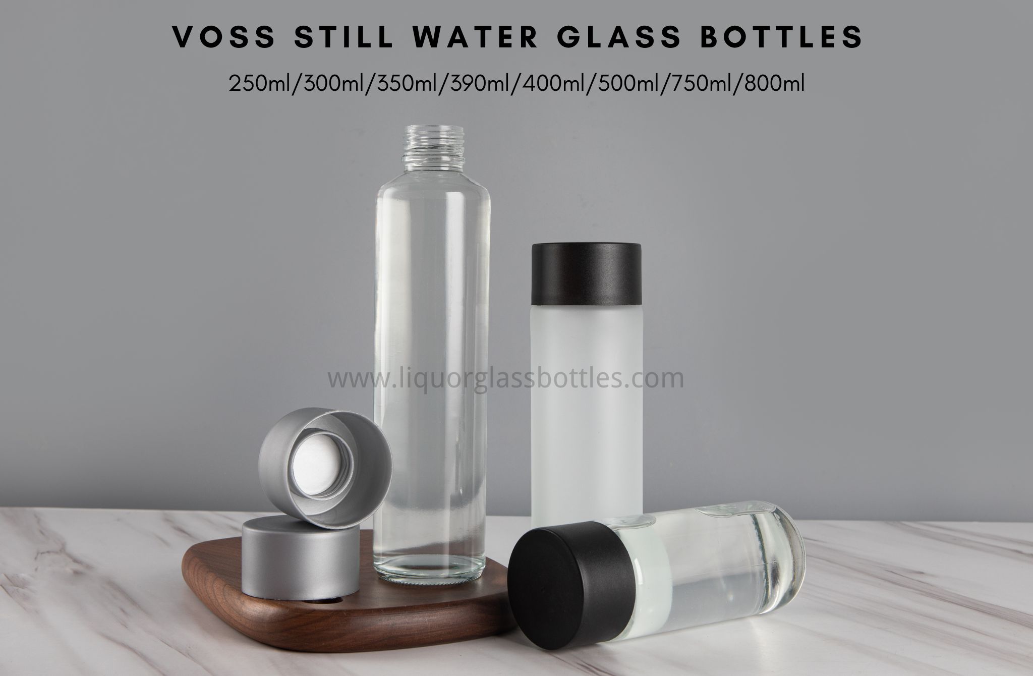 voss glass bottle