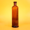 Personalized Hexagon 50cl Amber Glass Whiskey Bottles