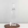 700ml Square Elongated Form Glass Spirits Bottle with Elegant Curves