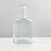 350ml Square Long Neck Glass Spirits Bottle with Cork Cap