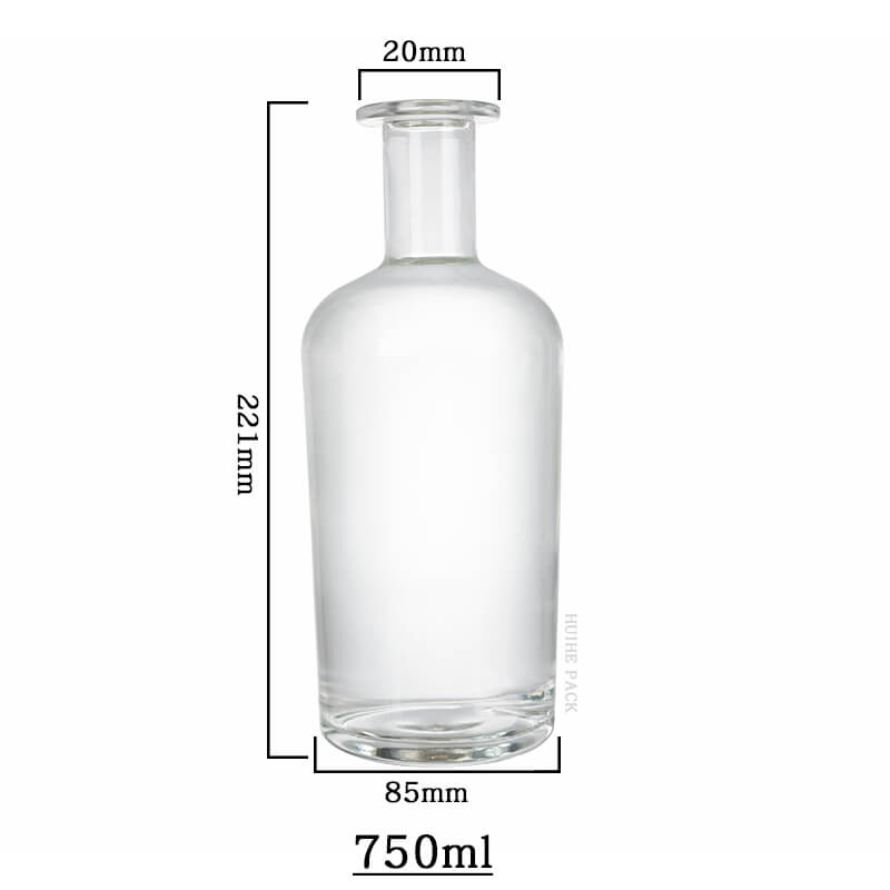 round shoulder liquor bottle capacity