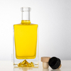 Snow Mountain Base 500ml Square Glass Liquor Bottle