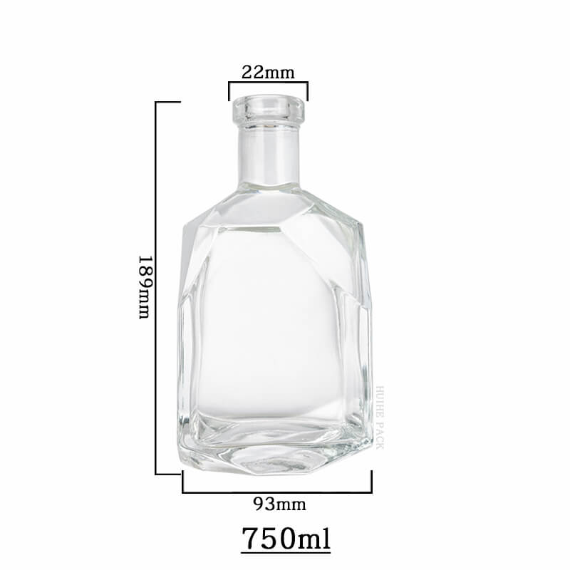 angular structure irregular liquor bottle-capacity
