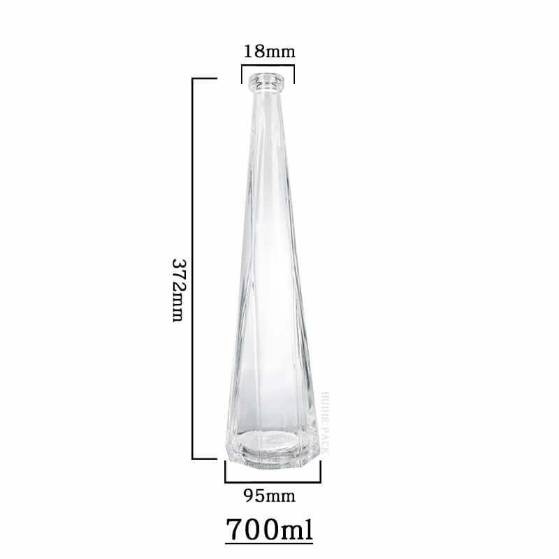 sleek elongated cone liquor bottle-capacity sleek elongated cone liquor bottle-capacity