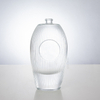 Oval Vertically-ribbed Patterns Glass Liquor Bottle