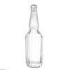 Hexagonal Angular Glass Liquor Bottle with Long Neck