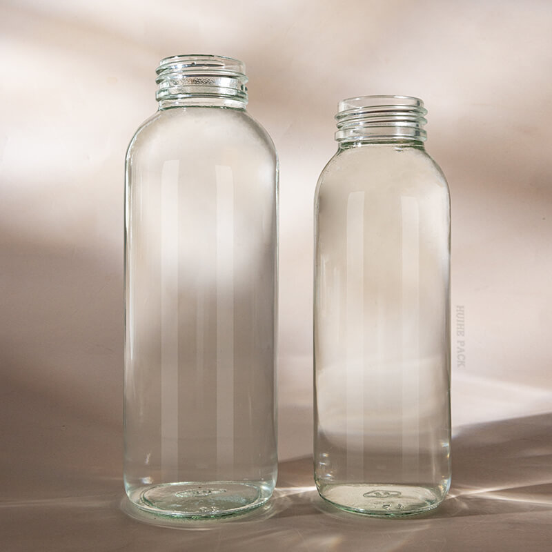 320ml 450ml glass beverage bottle wide mouth (10)