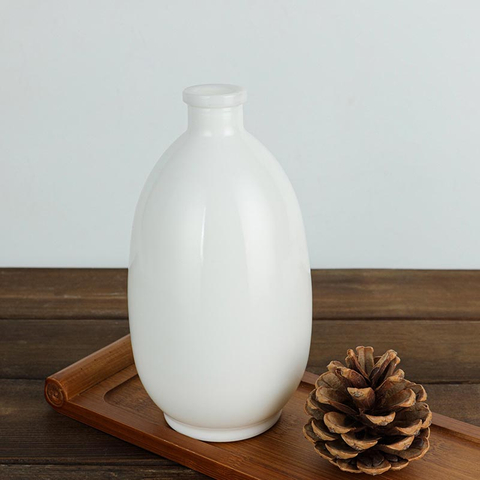 50CL Round Opal Glass Spirits Bottle