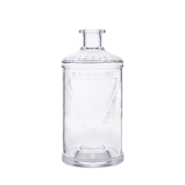 Distillerie 3 lacs Engraved Glass Spirits bottle