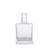 Square Shape Super Flint Glass Liquor Bottle Bar Top Cork