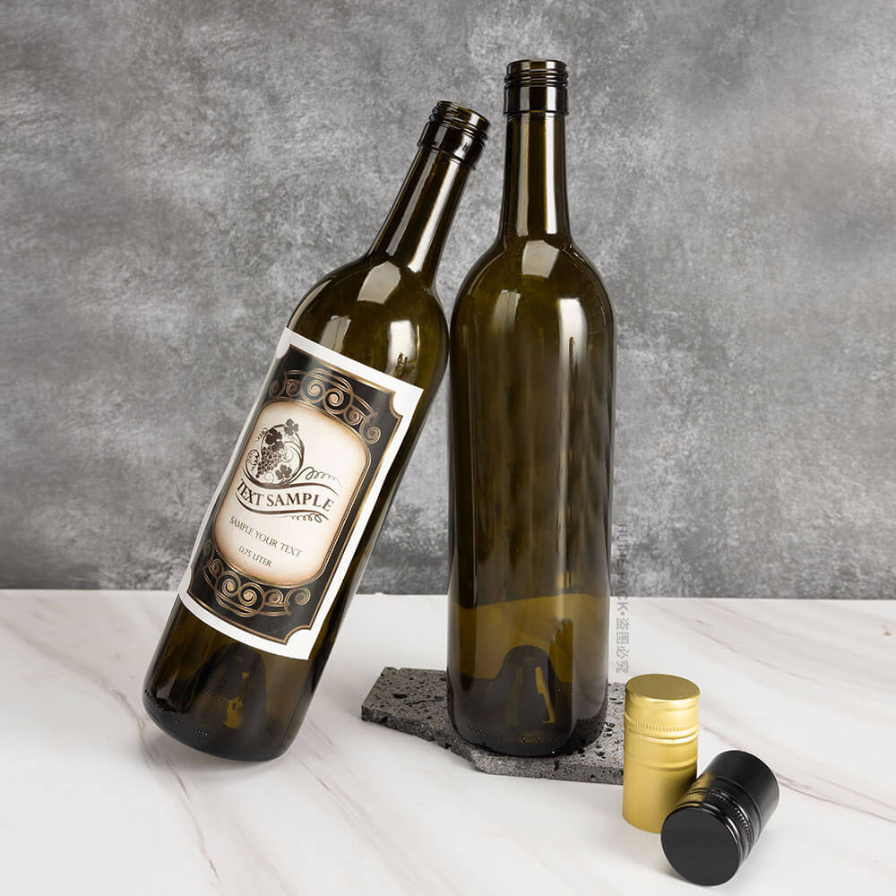 wine bottle with screw cap