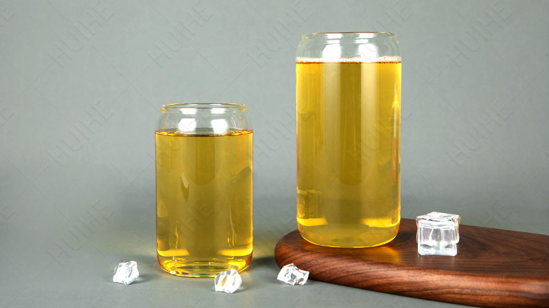 Beer Bottles Ridges on the Bottom - borosilicate beer bottle with flat dent