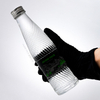 250ml Ribbed High-end Clear Glass Water Bottle Bulk