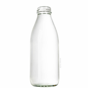 500ml Round Clear Glass Coffee Milk Beverage Bottle Wholesale