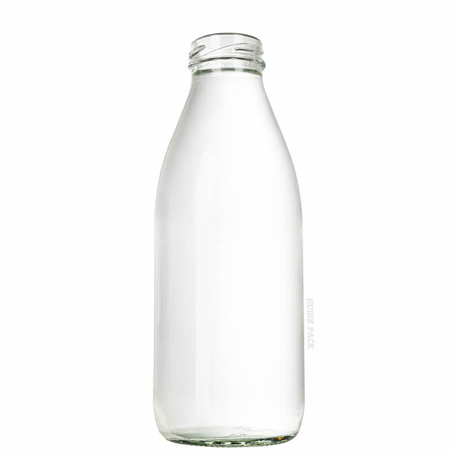 500ml Round Clear Glass Coffee Milk Beverage Bottle Wholesale