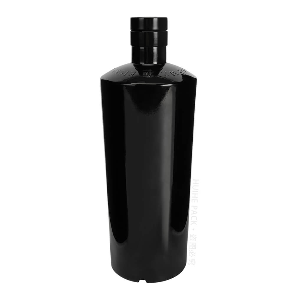 black vodka bottle