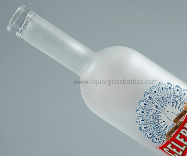 frosting spirit glass bottle