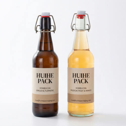 Swing top kombucha bottle