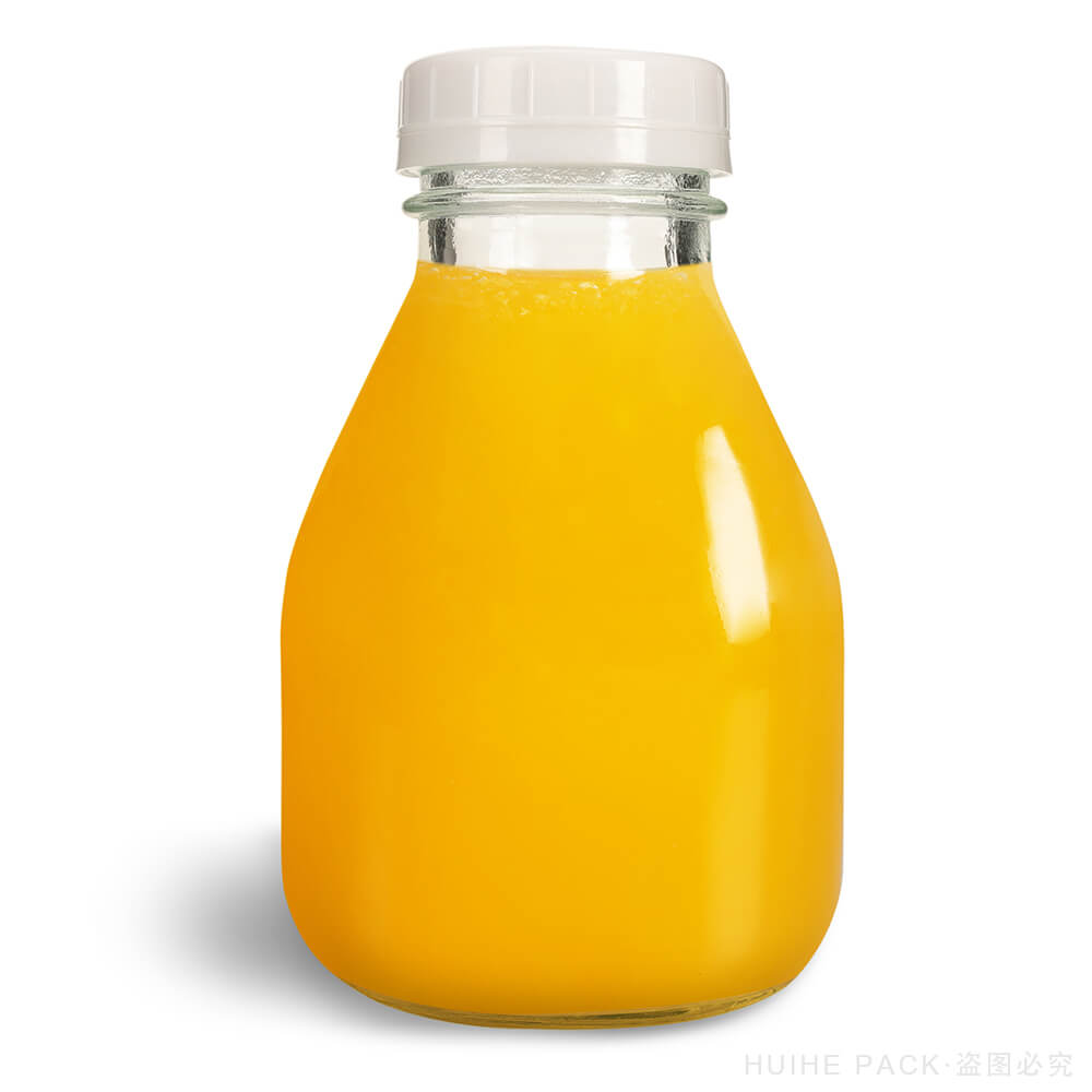 PP Screw Cap 300ml 500ml Smoothie Juice Glass Bottle