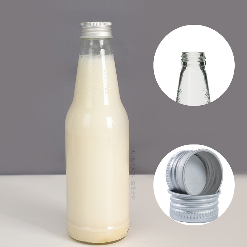 soymilk glass bottle