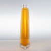 700ml Slender Triangular Ribbing Pattern Glass Liquor Bottle