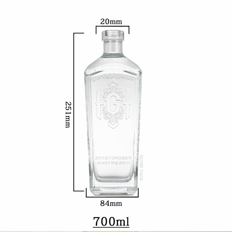 G Angled Edges Liquor Bottle-capacity G Angled Edges Liquor Bottle-capacity