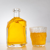 Irregular Angular Structure Faceted Edges Liquor Bottle