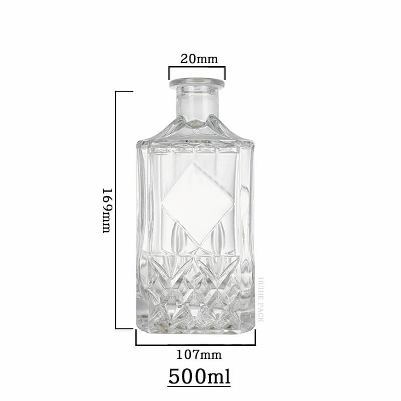 angular edges pattern square liuqor bottle-capacity angular edges pattern square liuqor bottle-capacity