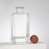 Rectangular Prism Clear Mini Glass Liquor Bottle 250ml