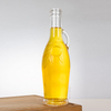 Bulbous Body Slim Neck Liquor Mead Bottle with Handle