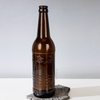 500ml Amber Cylinder Glass Beer Bottle with Crown Cap