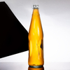875ML Clear Glass Orange Apple Juice Bottle with Crown Cap