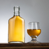 125ml Customed Wholesale Flat Glass Liquor Bottle with Screw Cap