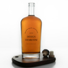Philly Oval Flask Glass Liquor Bottle with Bar Top Cork
