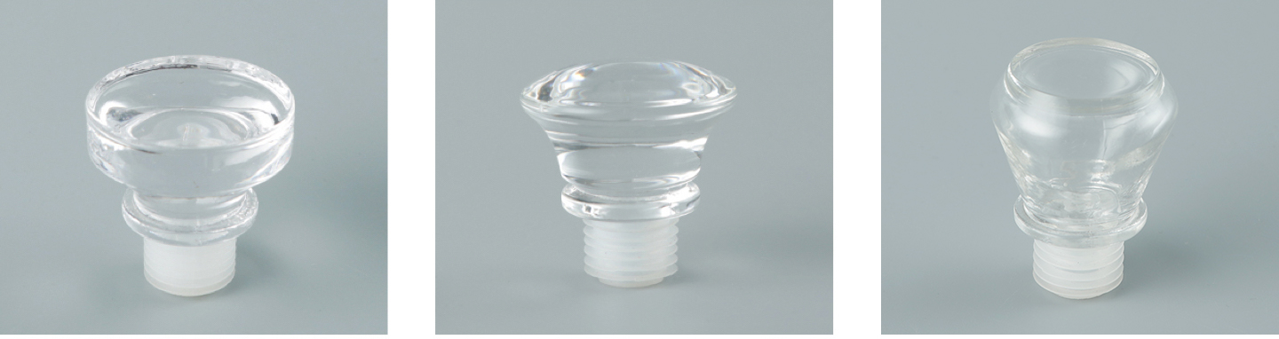 Clear Glass Top Stopper