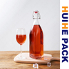 250ml 500ml 750ml Square Clear Glass Beverage Bottle with Swing Top
