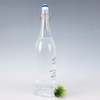 Transparent 1000ml Swing Top Sparkling Water Glass Bottle