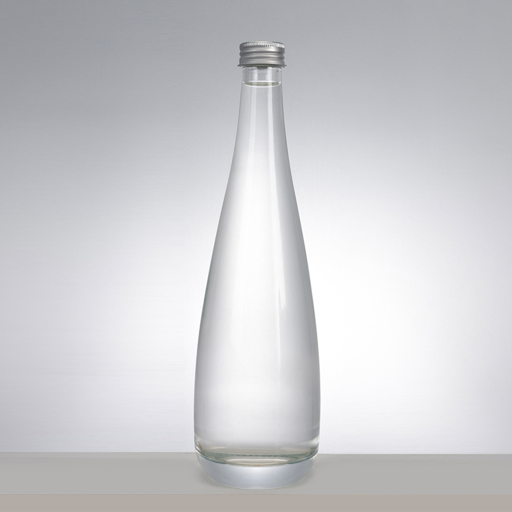 Evian 330ml 500ml 750ml Mineral Water Glass Bottles with Aluminum Lids