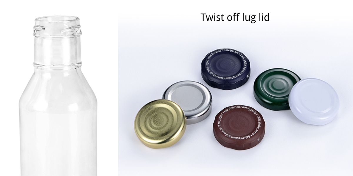 Twist off lug lid